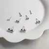 Joyas de Plata Beixi Plata de Ley S925 Pendientes de Perla Moda Simple Versátil Joyería para Orejas Anillos Prácticos para Hombres y Mujeres