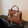 Mochila Retro Externa Individual de Alta Gama para Mujer 2024 Nueva Moda Versátil Maillard Bolso de Hombro Cruzado Multiusos