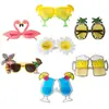 Gafas de Fiesta en la Playa de Hawái Gafas de Fiesta de Flamenco Rosa Gafas de Sol de Piña Gafas Divertidas de Margarita