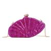 Bolso de mano cruzado de acrílico con diseño de abanico de concha para damas de comercio exterior europeo y americano, bolso de mano de moda para cena de boda