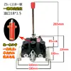 ZS-118 Válvula Direcional de Múltiplas Vias Distribuidor Hidráulico Válvula Manual Unidirecional de Cinco Vias Cilindro Válvula Hidráulica Simples Dupla