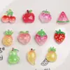 Accesorios DIY Serie Frutas de Resina, Dijes para Zapatos, Pegatinas para Fundas de Teléfono, Imanes para Refrigerador, Accesorios para el Cabello, Colgantes Pequeños