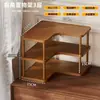 Prateleira de armazenamento de mesa de canto, organizador de várias camadas para cozinha e necessidades domésticas diárias, itens essenciais para casa, estante de mesa, prateleira de armazenamento