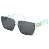 Gafas de Sol para Niños con Montura Grande para Posar, Modernas, Ligeras, de Lujo y Sencillas, Gafas de Sol con Montura Ovalada Anti-UV 131 Rt118