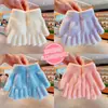 Guantes de Invierno de Dedos Completos Cálidos para Niños Niñas Estudiantes Escritura Lisos Lindos Color Puro Nuevos