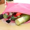 Bolsa de cosméticos pequeña estilo coreano, bolsa de cosméticos color caramelo, bolso de mujer, bolso de bola de masa, bolsa de lavado plegable impermeable, venta al por mayor