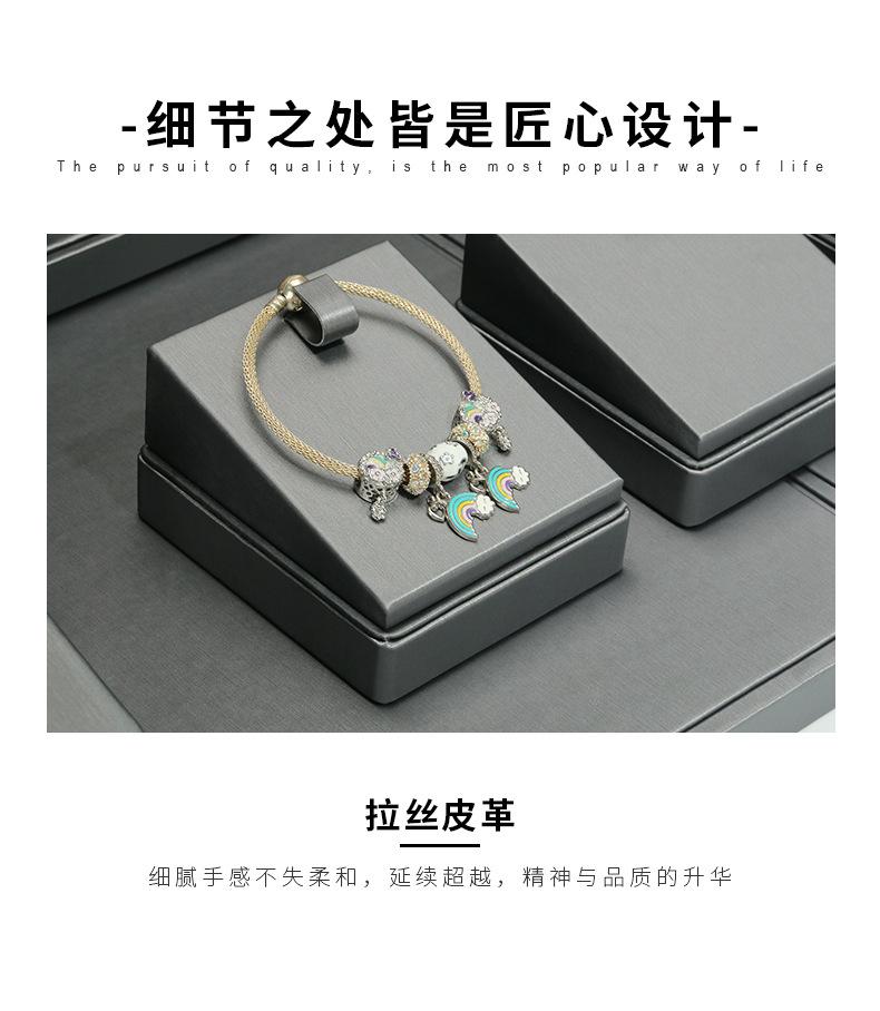 A015-(48-14)银灰色拉丝平柜展示道具-(今伟创系列