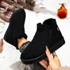 Otoño 2026 Nueva Llegada Comercio Exterior Tallas Grandes para Mujer Casual Cómodas Estilo Europeo Moderno Ropa Exterior Botines Cortos de Punta Redonda