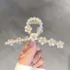 Grampo de Cabelo Rosa Artístico Retrô Primavera 2025 Metal Galvanizado Estilo Chinês Clipe de Tubarão Acessório de Cabelo Yiwu