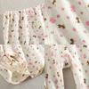 3 piezas de pantalones de cinco puntos para niña, leggings finos de malla, pijama de algodón puro para el hogar, pantalones de aire acondicionado por encima de la rodilla de verano