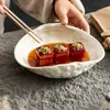 Platos Cerámicos Premium de Fábrica con Diseño de Concha con Patrón de Roca, Nuevo Modelo 2026, Platos Hondos y Platos de Cena de Gama Alta para Vajilla de Hotel