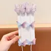 Corrente de Cabelo com Laço Pérola para Crianças de Luxo Leve, Grampo de Cabelo com Franja, Acessórios de Cabelo Fofos para Mulheres