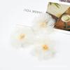 Flor Artificial de 6 cm Flor Falsa de Gasa Material para Manualidades Pasador Tocado Semi-Terminado Accesorios para Ropa Comercio Exterior Transfronterizo