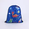 Bolsa de tela de poliéster con cordón Mochila con cordón Bolsa de mochila Bolsa de mochila logo Animal Anime Tiburón Camuflaje