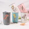 Productos de Venta Caliente Transfronterizos Etsy Aliexpress Termo Portátil de Pequeña Capacidad Taza de Viaje Logo Personalizado Regalo de Regreso a Clases