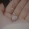 Collar Cósmico de Planeta de Plata de Ley 925 para Mujer, Exquisito Nicho Lujo Ligero Moda Simple Versátil Regalo de Gama Alta