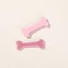 Parche de resina con tira de hueso flocado de dibujos animados para niña, estilo coreano, accesorios para el cabello, horquilla con clip lateral, venta al por mayor