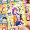 8 rostos originais de personagens de desenho animado transfronteiriços que mudam de rosto, maquiagem facial, adesivos educativos DIY interativos pai-filho, à prova d'água, personalizados