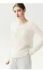Kang Sai Ni Ropa de Primera Calidad Lista para Usar Suéter de Cachemir 100% Sin Costuras para Mujer Otoño Nueva Llegada Jersey de un Hombro Manga Larga Base para Mujer