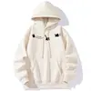 Sudadera con capucha vintage americana para hombre, nueva marca de moda otoño e invierno 2022, estampado de gato, sudadera pullover casual holgada