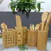 Suporte para Hashis de Bambu Multiespecificação Rack de Armazenamento Doméstico para Cozinha de Madeira de Bambu Bambu Nano Forma Criativa Gaiola para Hashis Venda por Atacado