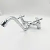 Lavabo de Aleación de Zinc Vietnamita para Balcón, Fregadero para Lavar Platos, Lavadero, Grifo de Cocina Mezclador Frío y Caliente Montado en Pared