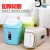 Suministros del Fabricante Cubos de Basura de Plástico con Impresión Publicitaria, Cubos de Basura Domésticos con Tapa Abatible, Papeleras de Oficina, Contenedores de Almacenamiento con Tapas Abatibles