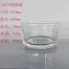 Candelabro Simples de Cor Derramada Retrô Fundo Curvo 320 ml Copo de Vela Transparente Caixa de Papel para Joias Suporte para Vela