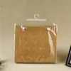 Bolsa de plástico PVC transparente con botón de gancho, bolsa de embalaje y almacenamiento personalizable con logo
