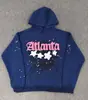 Sudadera Sp5Der de Moda Más Vendida en el Extranjero, Corte Holgado Estilo Americano, Forro Polar, Sudadera con Capucha de Telaraña de Espuma, Stock Listo de Fábrica