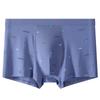 50 Cuecas boxer masculinas de Modal respiráveis antibacterianas virilha cintura para meninos roupa íntima masculina confortável atacado