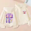 Moletom com Zíper Moda Estampado Kpop Anime Amazon para Meninos e Meninas Hoodie Casual Infantil Primavera e Outono