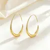 Moda Europeia e Americana Fundição Gota d'Água Argola Lisa Gancho de Brinco Novo Estilo Leve Luxo Argolas Grandes Sentido de Alto Padrão Brincos de Tarraxa Acessórios de Brincos