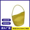 Bolsa de Mão Versátil Tendência de Nicho Personalizada de Fábrica Bolsa Saco de Couro Genuíno Bolsa Casual Simples de Ombro Bolsa Feminina de Couro Genuíno