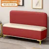 Banqueta para Cambiar Zapatos Sala de Estar Moderna Lujo Ligero Sofá Taburete con Respaldo Dormitorio Asiento con Almacenamiento Taburete Largo de Pared