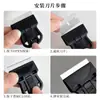Placa de Estampado para Uñas Raspador Raspador con Hoja Metálica Removedor de Pegamento Herramienta Espátula Pequeña Raspador de Plástico con Cabeza Suave Uñas Artísticas