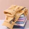 Pantalones de otoño de terciopelo Zhende de doble cara para niños, cálidos, con forro de terciopelo, base, pantalones de otoño e invierno para niños y niñas, pantalones de ropa interior calefactora
