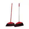 Broom de Plástico para Limpeza de Animais de Estimação Domésticos Varrer Vassoura de Cerdas Rígidas Cabo de Madeira Vassoura de Quintal Vassoura Coroa