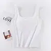2026 Verano Negro Ajustado Estilo Americano Chica Picante Top sin Mangas de Cuello Cuadrado con Clavícula Expuesta, Camisola Simple y Versátil