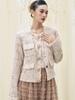 Shengdu26 Otoño Nuevo Estilo Francés Gama Alta Lujo Chaqueta Corta Pesada con Lentejuelas y Perlas Estilo Chanel