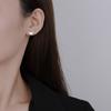 Pendientes de Plata de Ley 925 con Incrustaciones de Concha Hoja de Ginkgo para Mujer Sansheng Diseño Lucky Niche Pendientes Estilo Nuevo