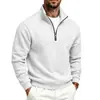 Sudadera con capucha para hombre Amazon Transfronteriza Europa y América Comercio Exterior Casual con Cremallera Cuello Alto Engrosada con Felpa Color Liso Sudadera con Capucha para Hombre Hombre