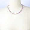 Collar de Cuentas de Arroz de Colores Estilo Bohemio Nuevo Estilo Transfronterizo Europeo y Americano para Mujer Cadena de Clavícula Creativa de Concha y Cuentas de Arroz Blanco para Mujer
