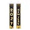 Pareados nuevos transfronterizos para Año Nuevo 2027, decoraciones para fiestas navideñas de Amazon TEMU, banderines colgantes y pareados de cuenta atrás para Nochevieja