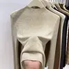 Colección Otoño/Invierno 2025: Suéter de punto fino para mujer, corte ajustado, con cuello semi-alto, tejido suave y cómodo, capa interior fina, camiseta base de cuello medio