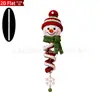 Decoração de Natal Nova Transfronteiriça Pingente Acrílico Imitação de Tricô Boneco de Neve Formato Espiral Pingente Decorativo