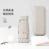 Paraguas de Mango Recto con 40% de Descuento, Paraguas Compacto para el Sol, Paraguas de Protección UV para Mujer, Paraguas Mini Portátil con Protector Solar para Estudiantes