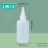Botella exprimible de punta fina 30 50 100ml botella de plástico de punta fina botella dispensadora de líquido con escala botella dispensadora exprimible