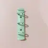 Clip de Unión para Papelería 3 Agujeros Elástico Tipo O Multicolor Ajustable Clip de Hierro Planificador Mini Clip de Hojas Sueltas Clip Metálico para Hojas Sueltas