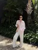 Codenan Linho Manga Longa Rosa Camisa Manga Longa Top Feminino Jaqueta Solta Casual Algodão e Linho Camisa Proteção Solar